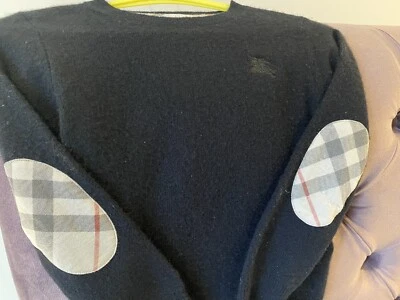 BURBERRY Boys Age 8 Years Cashmere Black  Sweater - Image 1 of 4
