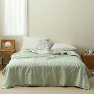 Thin SummerCool Comforter Air Condition Quilt for Bed Coverlet Throw Stripe Down - Picture 1 of 17