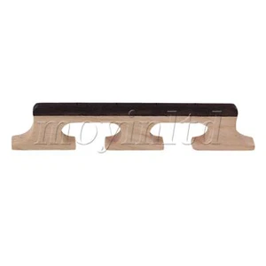 Puente de ébano de arce para ukelele banjo de 4 cuerdas con sillas de montar de ébano marrón - Imagen 1 de 6