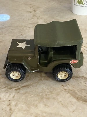 "De colección 7"" JEEP TONKA VINTAGE AÑOS 70 METAL VERDE EJÉRCITO TOLDO JEEP militar mash" Foto 1 de 4