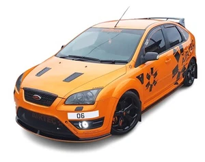 rallyflapZ | Schlammklappen PASST Ford Focus Mk2 Mk2.5 ST ST ST225 schwarz 4 mm PVC *Glanz - Bild 1 von 5