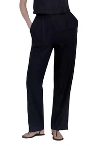 Old Navy Women's High-Waisted Linen-Blend Wide-Leg Trouser Pants Size: Small - Picture 1 of 14