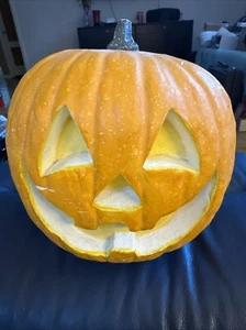 Halloween Styropor Jack-o'-Laterne Kürbis Deko Figur - Bild 1 von 8