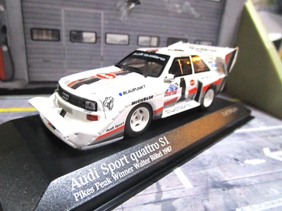 AUDI Sport Quattro S1 1987 Winner Pikes Peak Rallye #1 Röhrl Minichamps NEU 1:43 - Bild 1 von 4
