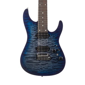 Ibanez AZ427P2QM Premium 7-String - Twilight Blue Burst - Picture 1 of 9
