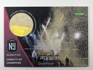 2023 Parkside NWSL NY Gotham Confetti of Champions Relic Card /750 New York - Picture 1 of 2