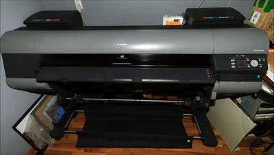 Canon ipf8300 wide photo printer with very rare TU-06 auto takeup spool add-on - Image 1 of 4