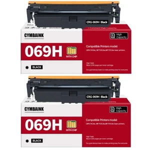 069H Toner Cartridge 2PK For Canon MF753Cdw MF751Cdw LBP674Cdw Printer Black - Afbeelding 1 van 2
