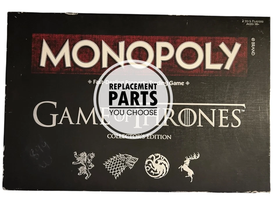 Monopoly Game of Thrones Edition 2015 piezas/piezas de juego de repuesto - tú eliges Foto 1 de 1