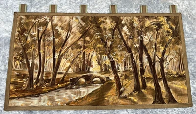 2x4 ft Antique French Autumn Greenery Tapestry Home Decorative Wall Hanging - Image 1 of 4