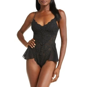 NWT Free People We Are HAH Women's Maid To Wear Bodysuit High-Cut Black Size XS - Picture 1 of 11
