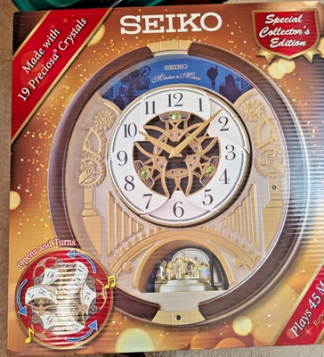 Seiko Melodies in Motion Clock - Special Collectors Edition 45 Melodies! TESTED - Image 1 of 4