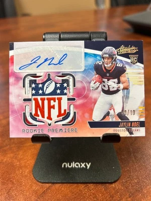 2025 Absolute Football Rookie Premier Memorabilia NFL Sheild Jaylin Noel 9/10 - Image 1 of 4