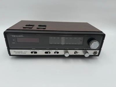 ¡LEER! Reloj Funciona Vintage Realista 12-1530 AM/FM Radio Reloj Cronomático 223 Foto 1 de 4