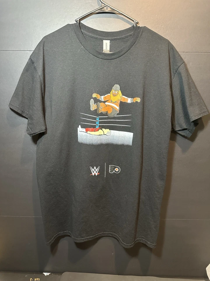 WWE Wrestlemania Philadelphia Gritty Graphic T-Shirt Size L RARE - Image 1 of 4