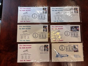 Apollo 12 MOTOPEX 6 Covers 1994 Anniv Dearborn Heights MI (Apollo 11 Stamps) !! - Picture 1 of 2