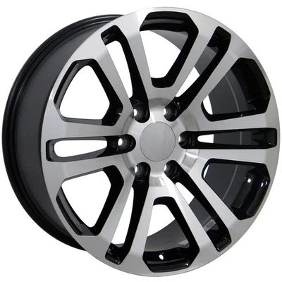 Roda preta 20x9 com face usinada para 2000-2015 GMC Yukon XL - OWH2469 - Imagem 1 de 4