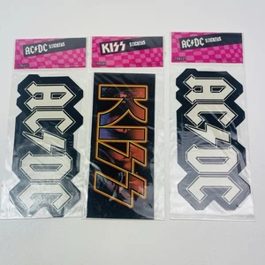 AC DC KISS Aufkleber Rock and Roll Decal Vintage 2 pro Paket - Bild 1 von 8