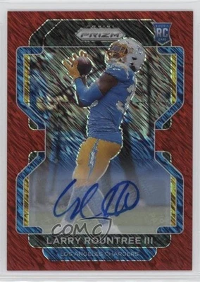 2021 Panini Prizm Red Shimmer /35 Larry Rountree III #401 Rookie Auto RC - Image 1 of 2