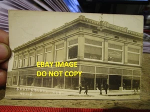SELTENES ALTES BILD FOTO echte Postkarte Scottsbluff Nebraska Laden McCreary Bros. - Bild 1 von 2
