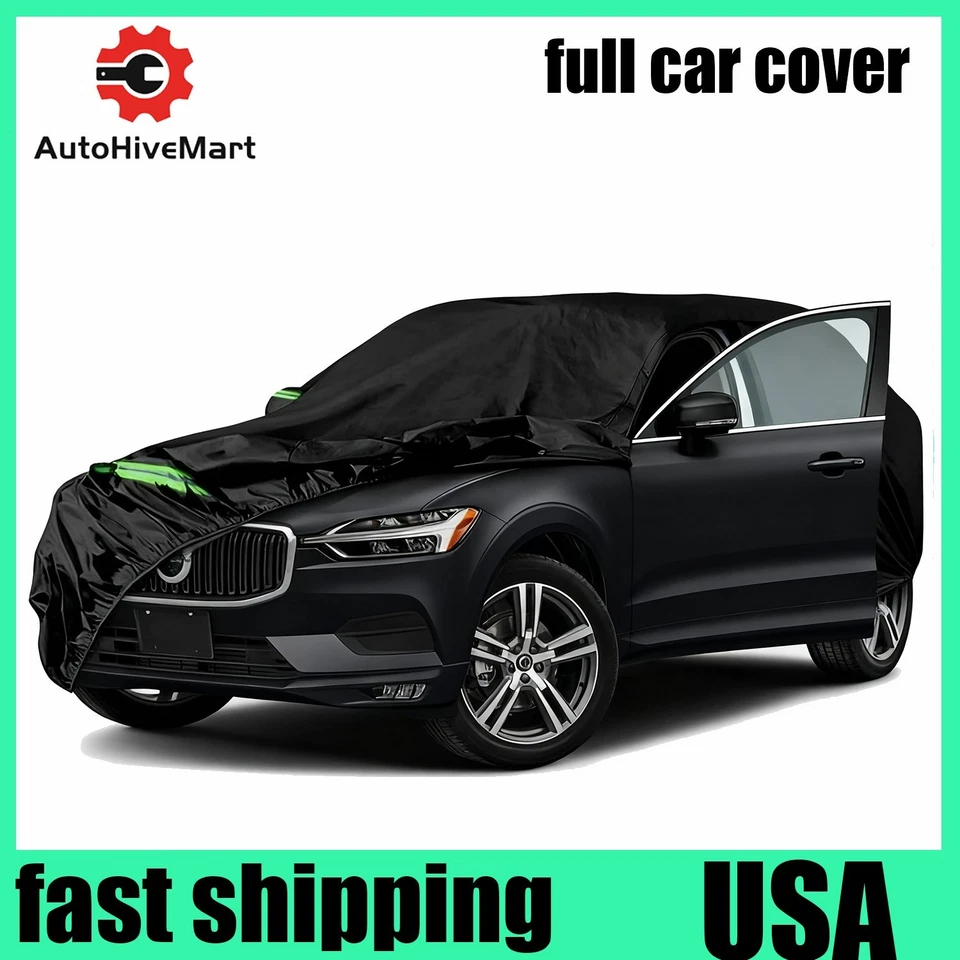 For Hyundai Tucson Car Cover Waterproof Snow Dust All Weather Protection Zipper Foto 1 de 4