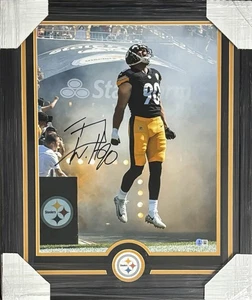 Pittsburgh Steelers TJ Watt Firmado Enmarcado 16x20 Entrada Beckett - Imagen 1 de 1