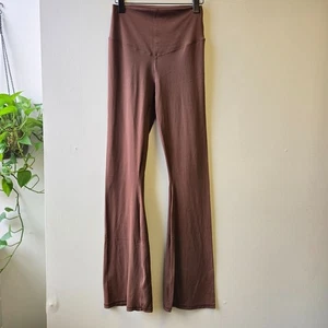 Offline By Aerie Real Me Xtra High Waisted Bootcut Brown Flare Leggings Long L - Picture 1 of 11