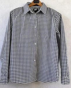 Lands' End Hahnentritthemd bügelfrei Supima Knopfleiste Business Gr. 6 Damen - Bild 1 von 3
