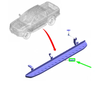 FORD RANGER T9 Left Step 2716489 NEW GENUINE - Image 1 of 2