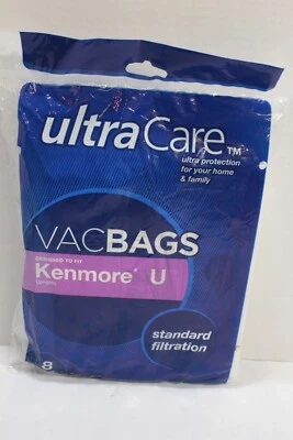 Bolsas de vacío de filtración estándar Kenmore U ultra-care para montantes Kenmore 8 bolsas Foto 1 de 2