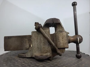 Vintage Prentiss Co. New York Bulldog No. Bench Vise Heavy Duty Tool (70lbs) - Picture 1 of 18