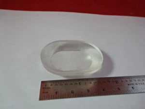 OPTICAL OVAL GLASS PRE-FORM POLISHED FACE MIL SPEC USA OPTICS AS PICTURED &94-72 - Picture 1 of 12
