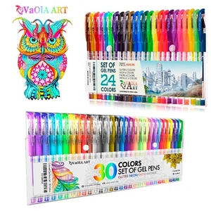 Gel Pens Sets 54 Colors, 24 Pens Set and 30 Pens Set Adult Coloring Books - Picture 1 of 9