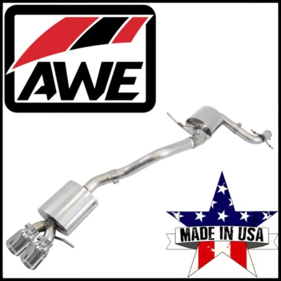 Sistema de escape trasero AWE Touring Cat se adapta a 12-18 Volkswagen Jetta sedán 1,8 L 2,0 L Foto 1 de 2