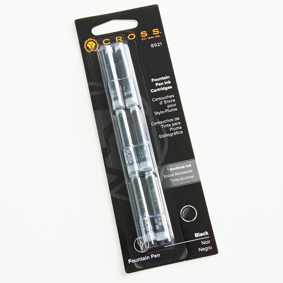 Cross Tintenpatronen/8921 schwarz Inh.6