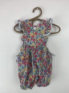 Vintage Oregano Mädchen Blumen Blase Strampler Made in USA - Bild 1 von 7