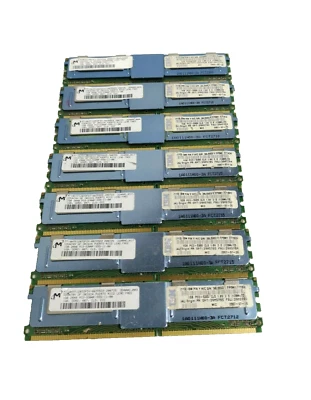 X7 - Micron MT18HTF12872FDY-667D5D3 1GB 2RX8 DDR2 FRU:39M5784 - Image 1 of 4