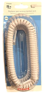 RCA Phone Headset Coil Cord 25ft - Model # TP282WN - Phone Cord - Picture 1 of 3