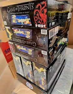LOT of 6~Game of Thrones 4D Puzzle of Westeros & Essos 891 pcs GOT 3D Cityscape - Picture 1 of 5