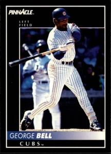 1992 Pinnacle George Bell Card # 37 Baseball Chicago Cubs MINT condition - Picture 1 of 2