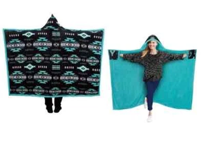 Manta con capucha azteca del suroeste - Imagen 1 de 7