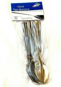 10 Stück Teelöffel mit Kopfkarte Besteck Teelöffel Edelstahl - Bild 1 von 2