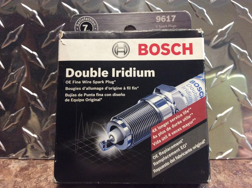 适用于别克雪佛兰福特马自达土星 4 件套火花塞博世双铱 9617 — 第 1/1 张图片