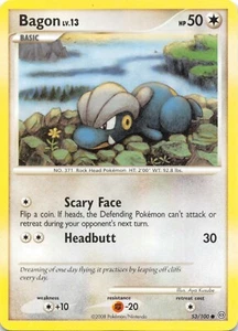 BAGON 53/100 - COMÚN NO HOLO - DP Stormfront - Tarjeta Pokémon 2008 - casi nueva/lp - Imagen 1 de 2