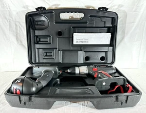 Craftsman 19.2V 1/2” Drill Driver & Worklight - Case and Tools - No Batteries - Picture 1 of 9