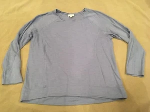 Maglione J Jill Medium manica lunga blu viola - Foto 1 di 7