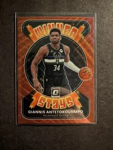 Giannis Antetokounmpo 2021-22 Optic Winner Stays Red Wave #1 - Picture 1 of 2