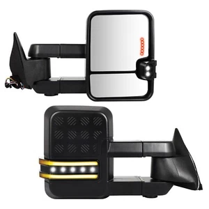 Espejo retrovisor de remolque para Chevrolet GMC C/K Suburban 1988-98 con señal de flecha térmica eléctrica - Imagen 1 de 9