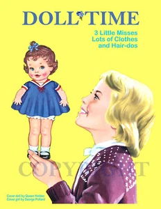 Libro muñeca de papel vintage "doll time" #4052 sin cortar - restaurado - estilo QH - Imagen 1 de 7