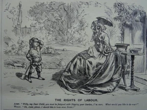 Alcohol BEER & THE RIGHTS OF LABOUR Original 1861 Victorian Print - Picture 1 of 2
